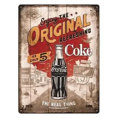 Fém tábla Coca-Cola - Original Coke - Route 66