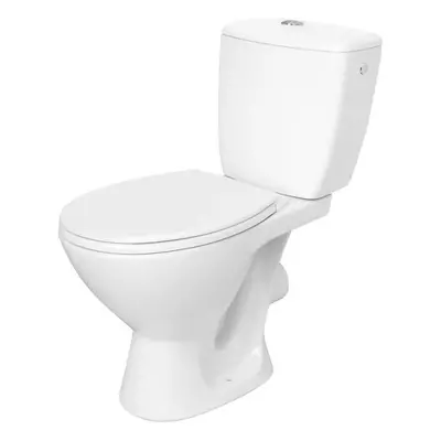 Cersanit Cascade, kombi WC öblítéssel 3 / 6l, vízszintes hulladék + ülőke polipropilénnel, fehér