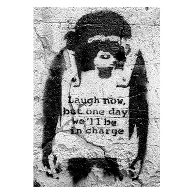 Banksy street art - chimp