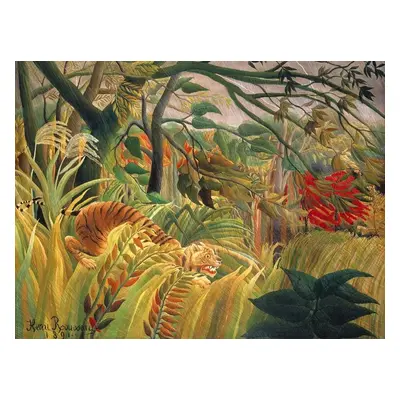 Reprodukció Tiger in a Tropical Storn, Henri Rousseau