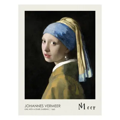 Reprodukció The Girl with a Pearl Earring (1665), Johannes Vermeer