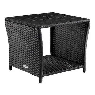 Deuba Vedis rattan asztal 45x45x40cm - fekete