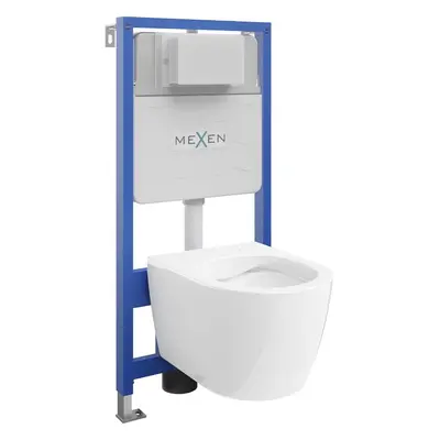 Mexen Fenix Slim, rejtett modul és függő WC Carmen, fehér, 6103388XX00