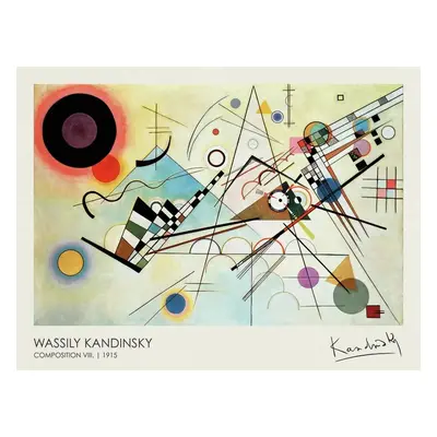 Reprodukció Composition VIII. (1915), Wassily Kandinsky