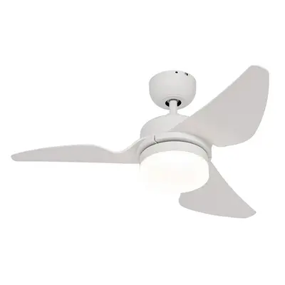 Mennyezeti ventilátor fehér LED-vel és távirányítóval - Yuki