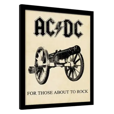 Keretezett poszter AC/DC - for those about to rock