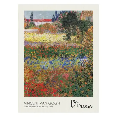 Reprodukció Garden in Bloom, Arles (1888), Vincent van Gogh