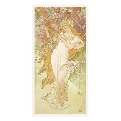 Reprodukció The Seasons: Spring, Alfons Mucha