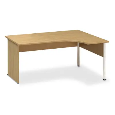 ProOffice A ergonomikus asztal 180 x 120 cm, jobb, vadkörte