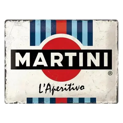 Fém tábla Martini L'Aperitivo Racing Stripes