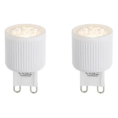 2 db G9 20 mm-es LED izzó szett 3W 300 lm 2700K