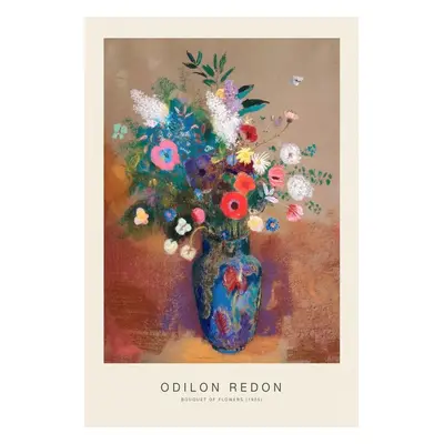 Reprodukció Bouquet of Flowers (Vintage Floral Painting) - Odilon Redon