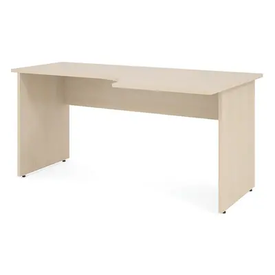 Impress ergonomikus asztal 160 x 90 cm, jobb, juhar