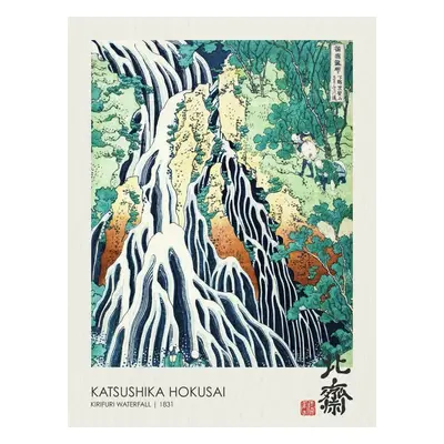 Reprodukció Kirifuri Waterfall (1831), Katsushika Hokusai