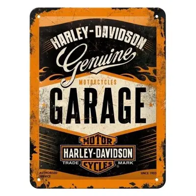 Fém tábla Harley Davidson - Garage