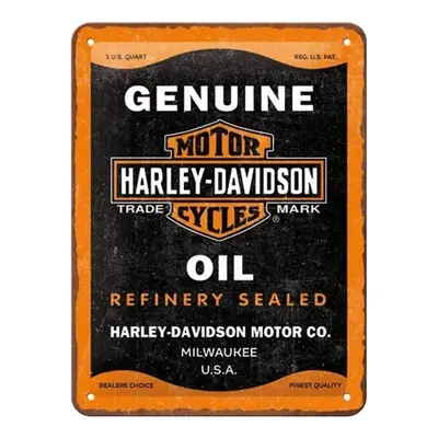 Fém tábla Harley-Davidson - Genuine Oil