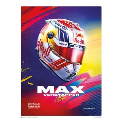 Művészeti nyomat Max Verstappen - Helmet 2023