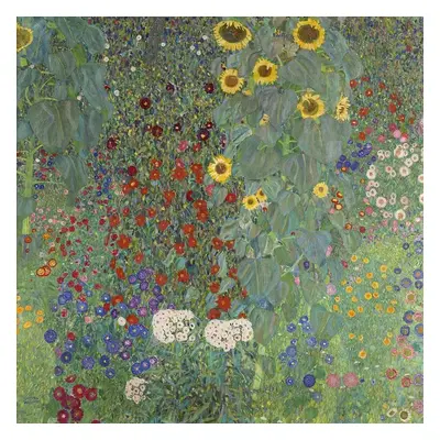 Reprodukció Farm Garden with Sunflowers (1905-06), Gustav Klimt