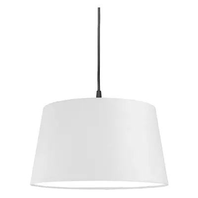 Modern függőlámpa fekete, fehér árnyalattal, 45 cm - Pendel