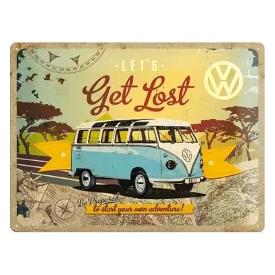 Fém tábla Volkswagen VW - T1 - Let's Get Lost