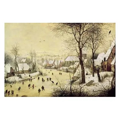 Reprodukció Winter Landscape with Skaters and a Bird Trap, Pieter the Elder Bruegel