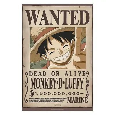 Plakát One Piece - Wanted Luffy