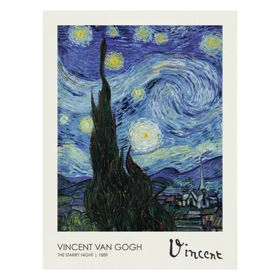 Reprodukció The Starry night (1889), Vincent van Gogh