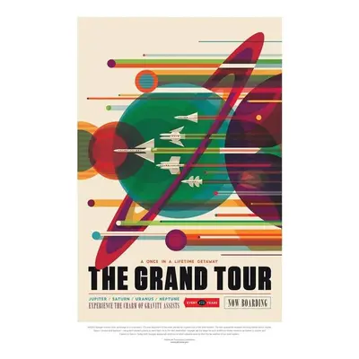 Reprodukció The Grand Tour (Retro Planet Poster) - Space Series (NASA)