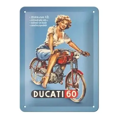 Fém tábla Ducati - Cilindrata 60 Pin Up