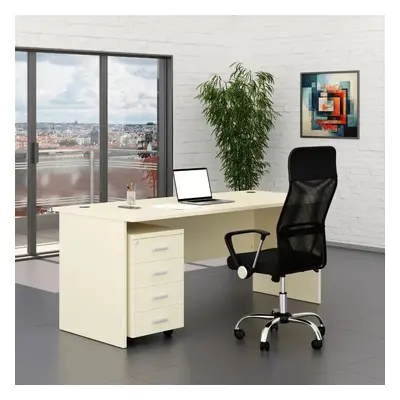 Irodabútor garnitúra SimpleOffice 1, 180 cm, nyír