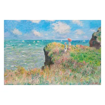 Plakát Cliff Walk at Pourville, Claude Monet