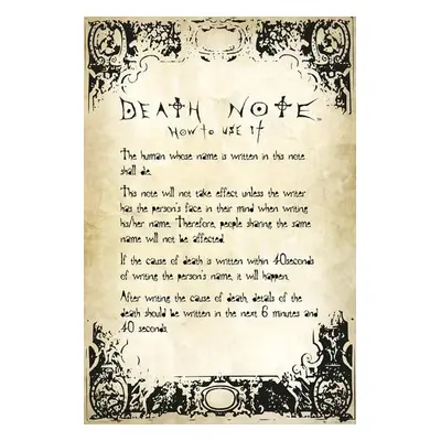 Plakát Death Note - Rules