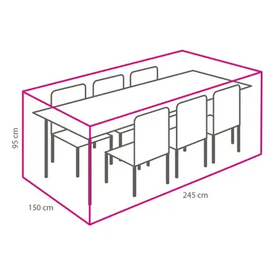 Kerti étkező szett takaróponyva (245x150 cm)