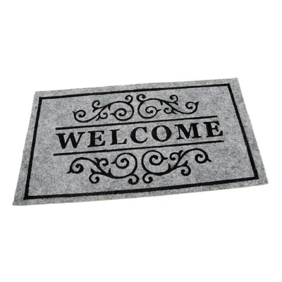 Textil tisztítószőnyeg Welcome Deco 33 x 58 x 0,3 cm, szürke