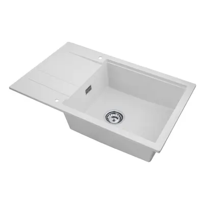 SINK Quality Mosogató minőségi Ferrum New 8010, 1 kamrás gránit mosogató 800x500x210 mm + króm s