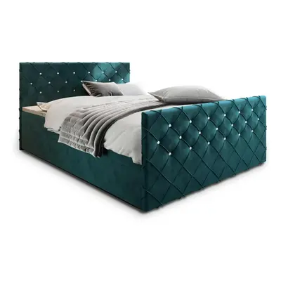 MINDY kárpitozott boxspring ágy, 140x200, magic velvet 2221