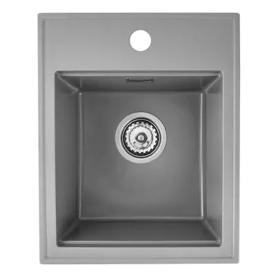 SINK Quality Mosogató Minőségi Ferrum Új 4050, 1 kamrás gránit mosogató 400x500x185 mm + króm sz