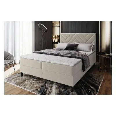 ROKOS kárpitozott boxspring ágy + topper, 180x200, malmo 05