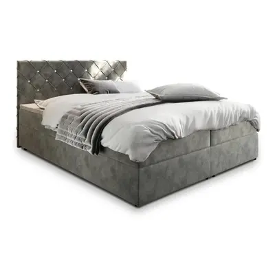 IRANA kárpitozott boxspring ágy, 160x200, magic velvet 2217