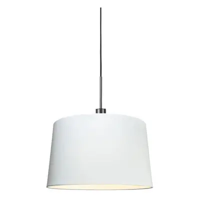 Modern függőlámpa fekete 45 cm-es fehér búrával - Combi 1