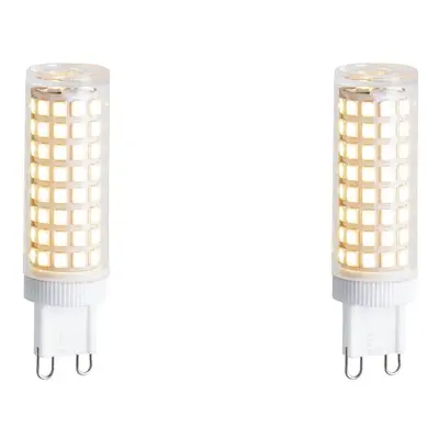 Set van 2 G9 dimbare LED lampen 5.5W 500 lm 3000K