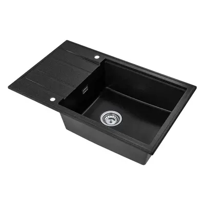 SINK Quality Mosogató minőségi Ferrum New 8010, 1 kamrás gránit mosogató 800x500x210 mm + króm s