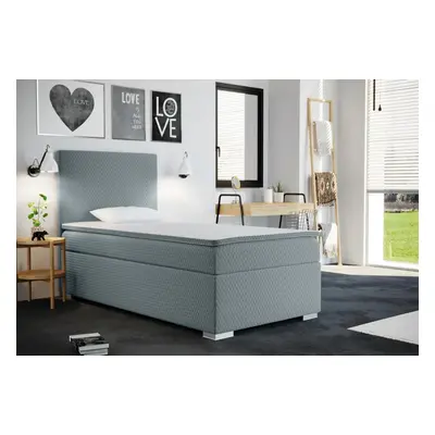 RENATA kárpitozott boxspring ágy + topper, 90x200, sawana pik honey 72, balos