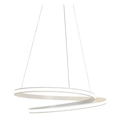 Modern függőlámpa fehér 74 cm, LED-del szabályozható - Rowan