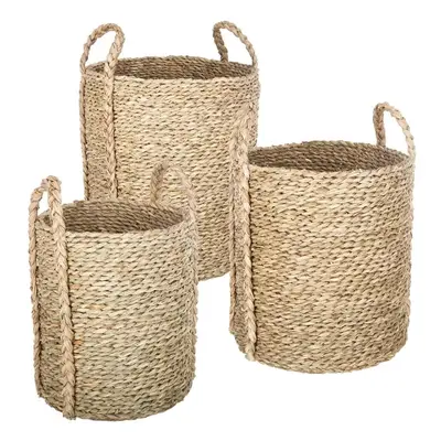 WICKER kerek kosár készlet 3 db