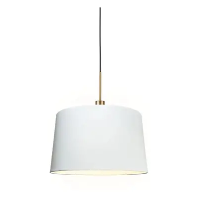 Modern függesztett lámpa bronz árnyalattal 45 cm fehér - Combi 1