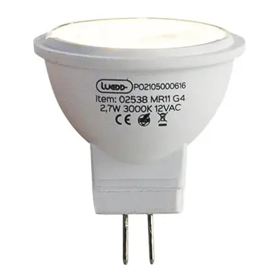 5 db G4 LED izzó MR11 2,7W 210 lm 3000K 12V