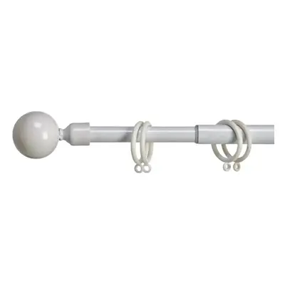 VALANCE GLOBE fehér fémkarnis 120-210 cm