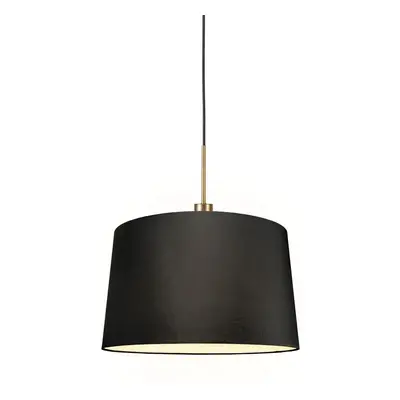 Modern függesztett lámpa bronz árnyalattal 45 cm fekete - Combi 1