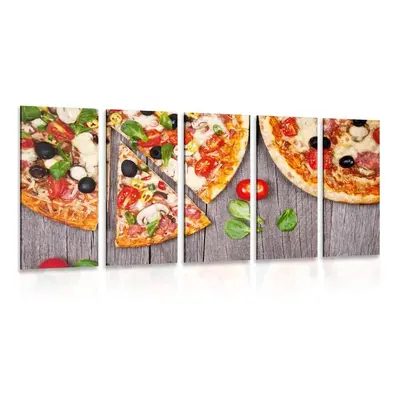 5-részes kép pizza